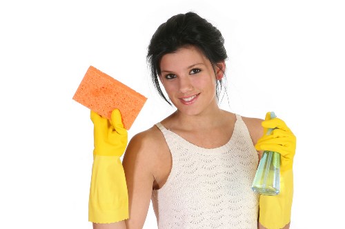 Deep cleaning a modern kitchen during a one off cleaning service
