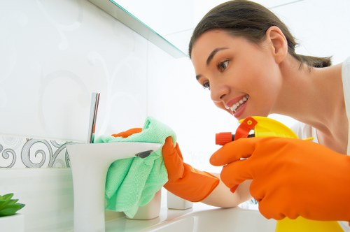 Final move out cleaning touches for a spotless property