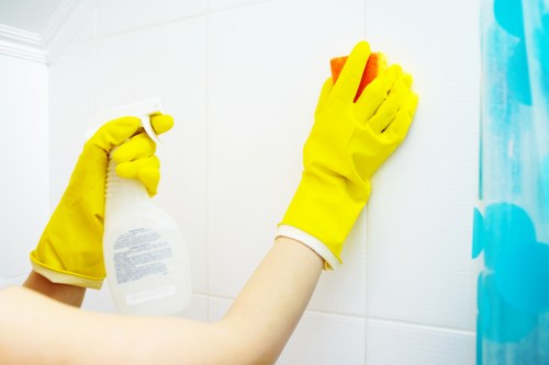 Thorough kitchen move out cleaning with appliances and cabinets