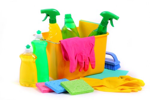 Living room deep cleaning with vacuumed upholstery and clean floors